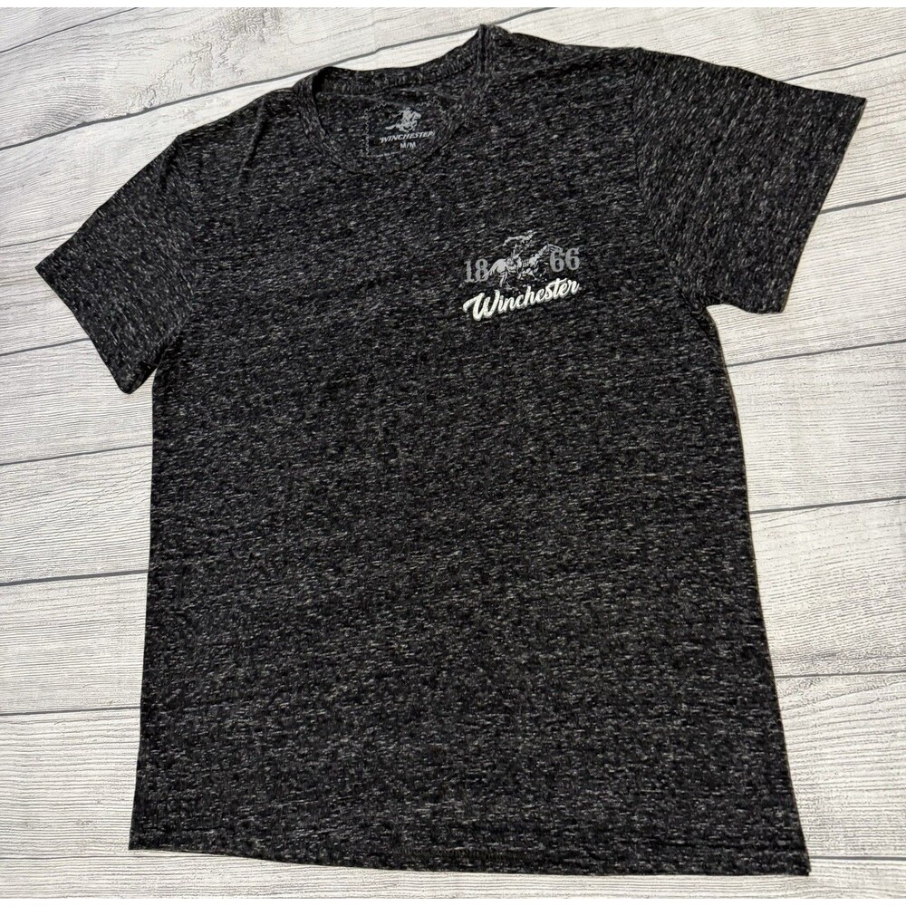 Winchester American Legend T-Shirt Charcoal Black Size Medium 1866